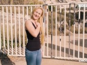 Mountain Man Fucks Sexy Blonde Tourist Outdoor - MAMACITAZ 3/16