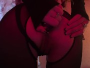 ANAL SPREAD PLUGGED UP FISHNET ARSE 13/16