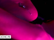 The busty blonde does her show 7/16