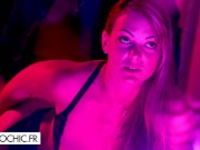 The busty blonde does her show 8/16