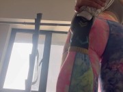 Spying on a Big Ass Gym girl on the Treadmill 3/16