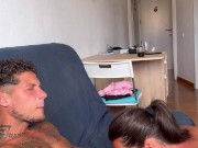 After Gym😈 My Stepbro Gives Me His FAT COCK🔥 Till He Throws His Cum In My Coffee💦