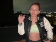 My stepbrother fucks me on the terrace of my house and I don't mind being seen by my neighbors 3/16