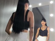 sexy colombian gril enjoy fuck her after see in the mirror 2/16