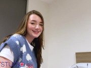 Brit Teen Olivia Gives an Oily Handjob 3/16