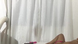 I use a vibrator and anres to penetrate my horny girlfriend's pussy