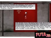 Futa3DX - Hot Blonde Gets Fucked In Threesome Prison Futa Style 2/16