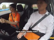 Fake Driving School - Stella Cox gets her large boobs out to pass her test 3/16