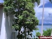 Showing her tight body while riding a motorbike around 14/16