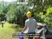 HUNT4K. Hunter seduced a handywoman, her BF caught them and saw Hunter’s cumshot inside her pussy 2/16