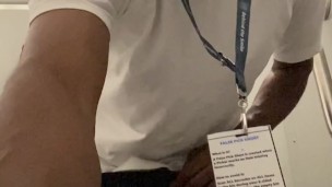 Slow Motion Dick Flash at Work