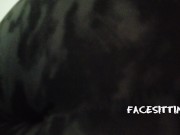 Slave sniffs and fucks the ass with his nose on the orders of the mistress, femdom ass worship POV 4/16