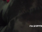 Slave sniffs and fucks the ass with his nose on the orders of the mistress, femdom ass worship POV 8/16