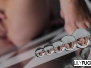 Gorgeous Small Tit Teenager Loves Stuffing Both of Her Holes with a Toy 16/16