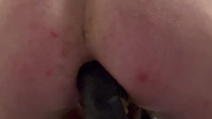 my hole eats this long dildo and remains well dilated