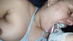 best dick food and creampie on porn hub, she takes all with a blowjob like that🍆😵🥛