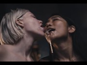 LESBIAN CABIN THREESOME - Foot Fetish Girls Goes After Brunette And Turns Her Into Fuck Toy FULL Pussy Eating Slimy Squirt 8/16