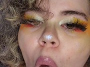 Goth GF sucks on toy for you 10/16