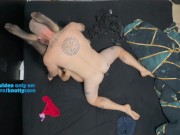 Gagged him with my panties, plugg his ass and crushed his balls 11/16