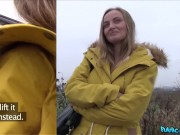 Public Agent - sexy and innocent young babe cums on thick cock in the back of a car 3/16