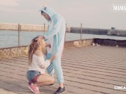 Dutch Slut Gets Her Pussy Stretched At The Beach - MAMACITAZ 3/16