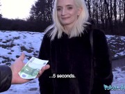 Public Agent - slim Italian blonde with petite body stretched out by big cock in hotel room 2/16