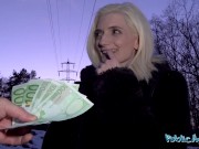 Public Agent - slim Italian blonde with petite body stretched out by big cock in hotel room 4/16