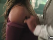 Deeper. Hot babe dominates sub 3/16