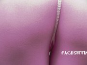 Sitting on the slave's face while looking at the phone, facesitting POV 12/16