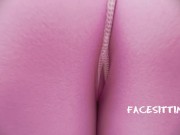 Sitting on the slave's face while looking at the phone, facesitting POV 13/16