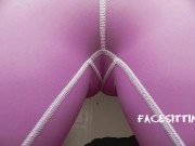 Sitting on the slave's face while looking at the phone, facesitting POV 3/16