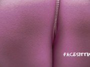 Sitting on the slave's face while looking at the phone, facesitting POV 6/16