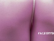 Sitting on the slave's face while looking at the phone, facesitting POV 9/16