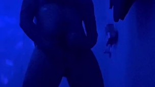 OTTER JERKING OFF IN DARK ROOM SHOWER