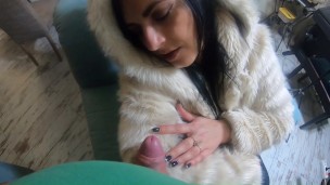 Preview- MilfyCalla- Face fuck while wearing white fur coat and ugg boots 208