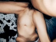 Naive milf didn't know how hard two students would fuck her at a party 11/16