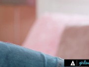 Horny MILF Uses Strap-On On Hot Teen 4/16