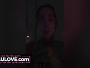 Big boobs babe trick or treating vlogs from multiple Halloween themed trips, nude body lotion after shower - Lelu Love 7/16