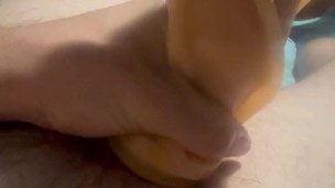 Cazzone che per poco rompe il sextoy