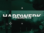 HARDWERK Skinny babe Delfine Dahlia is caged up and sucking multiple dicks 1/16