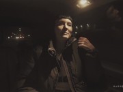 HARDWERK Skinny babe Delfine Dahlia is caged up and sucking multiple dicks 14/16