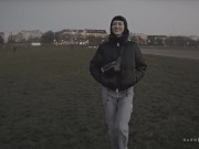 HARDWERK Skinny babe Delfine Dahlia is caged up and sucking multiple dicks 4/16