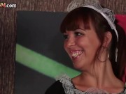 CFNM amateur 3some HJ by maids 7/16