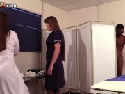 CFNM British nurses give 3way BJ for BBC 2/16