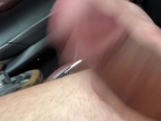 Public masturbation in car while driving, edging on a long trip 11/16
