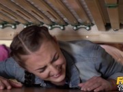 Fake Hostel - the classic girls Stuck Under A Bed with Cherry Kiss and Katy Rose fucked doggystyle 5/16