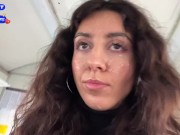 Stranger Helped Me Cum On Public Train And Walks Around Carriages With Cum On Face - CUMWALK 15/16
