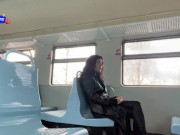 Stranger Helped Me Cum On Public Train And Walks Around Carriages With Cum On Face - CUMWALK 2/16