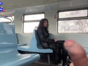 Stranger Helped Me Cum On Public Train And Walks Around Carriages With Cum On Face - CUMWALK 3/16