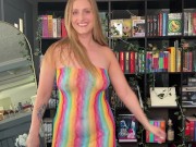 [4]K Transparent Mesh Dress Try On Haul 6/16